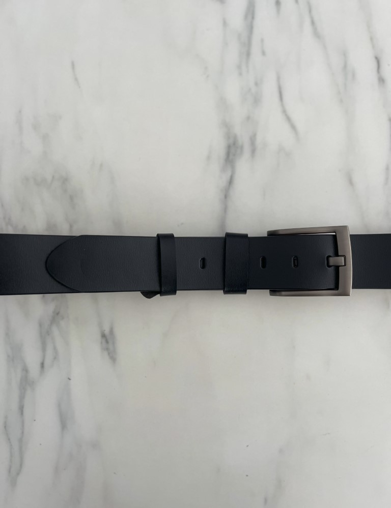 Ανδρική μαύρη ζώνη δερμάτινη 250440 φωτογραφία